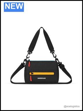 Recycled Nylon Mini Crossbody Bag RFID Protection Adjustable Strap